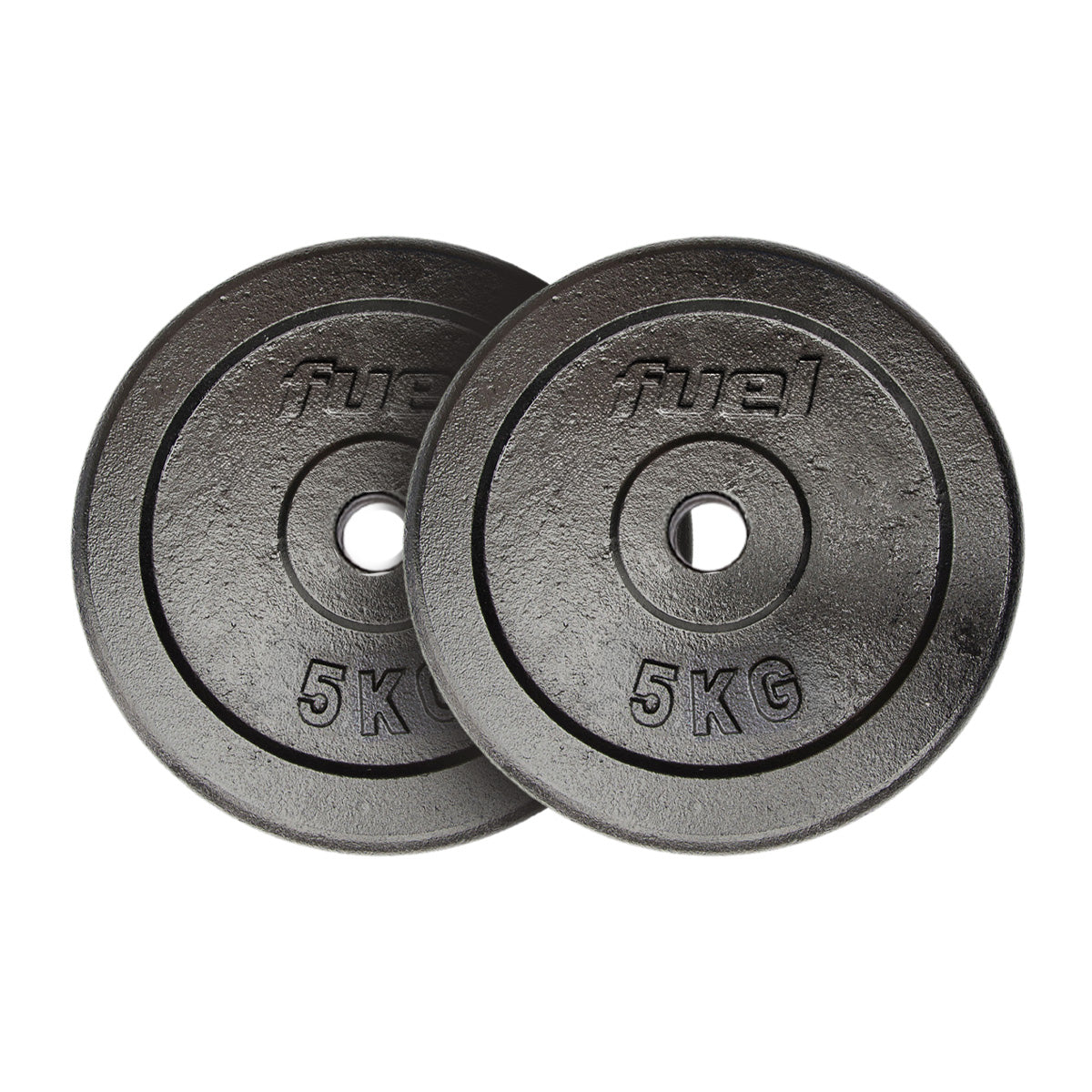 Fuel Fitness Cast Iron Standard Weight Plates - 2 x 5kg