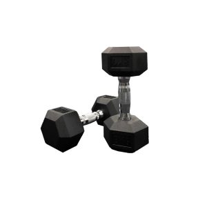 Jordan 1kg to 10kg JLC Rubber Hex Dumbbell Set - 10 Pairs