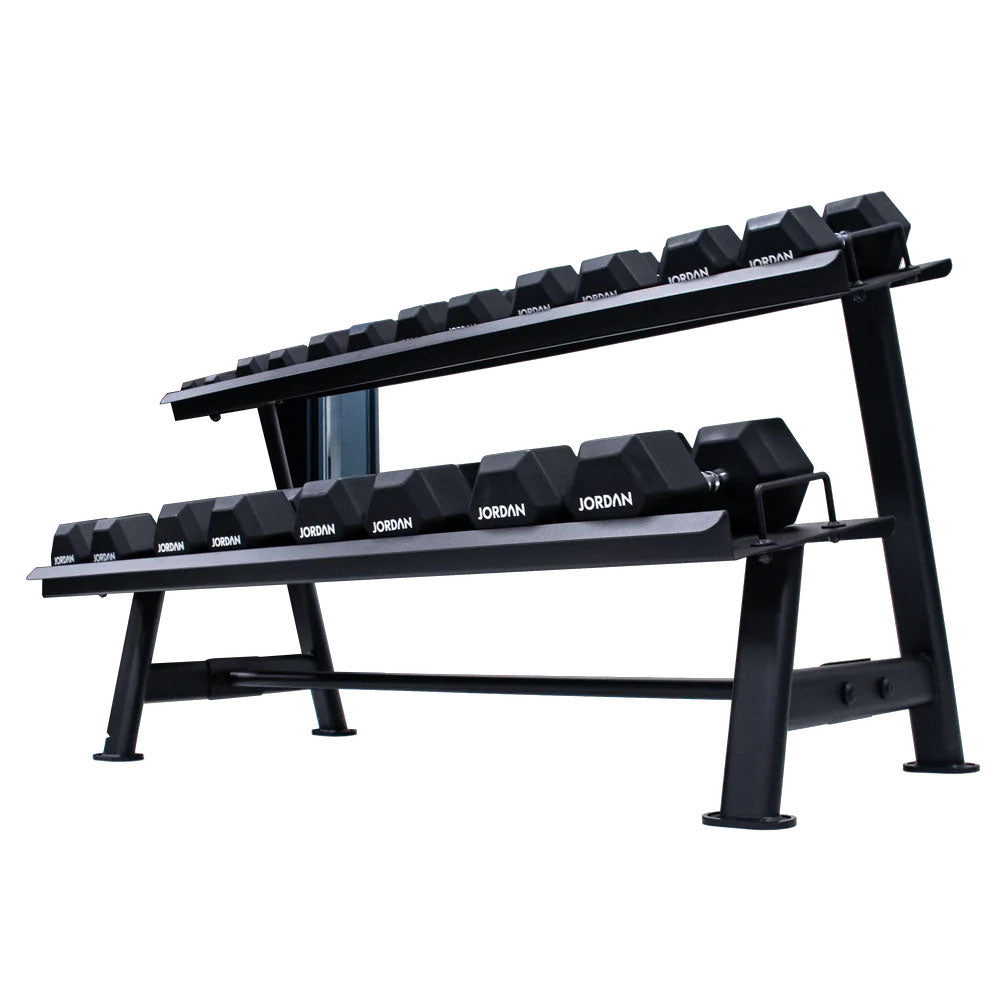 Jordan 2 Tier Hex Dumbbell Rack - 10 Pair