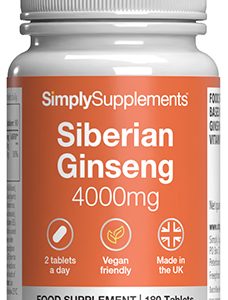 Siberian Ginseng Extract 4000mg (180 Tablets)