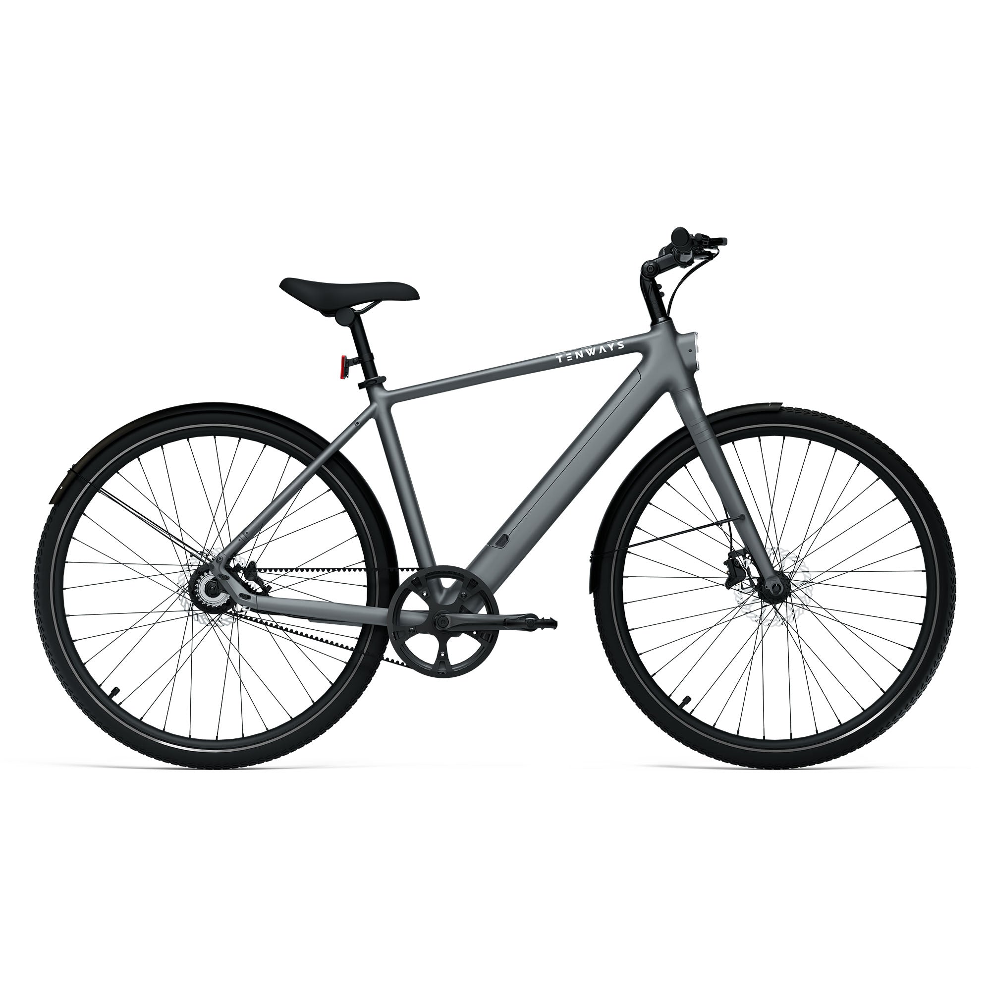 Tenways CGO600 Pro Commuter Urban Electric Hybrid Bike - Grey / M