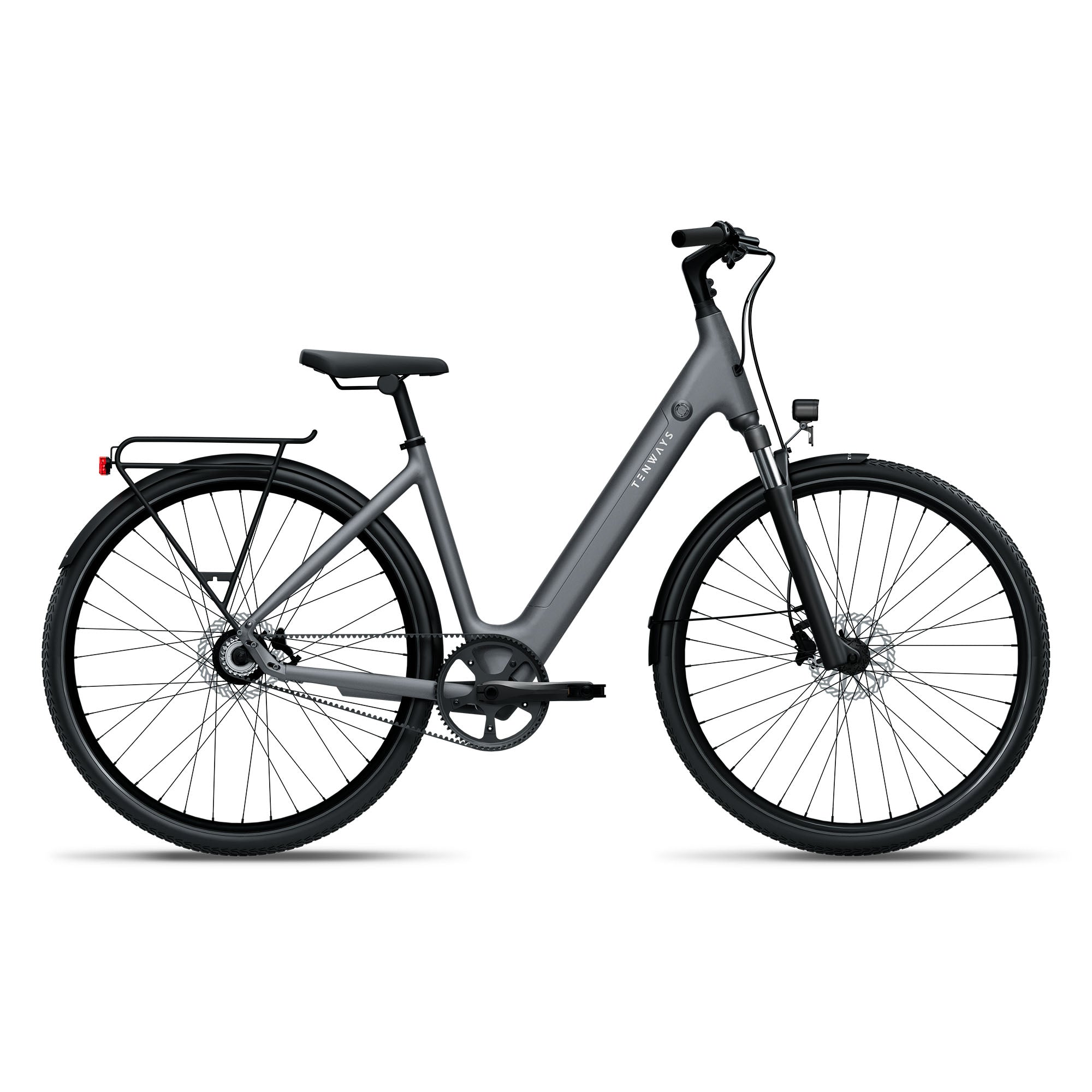 Tenways CGO800S Step-Through Electric Hybrid Bike - Grey