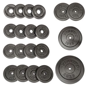 Viavito Cast Iron Standard Weight Plates - 4 x 0.5kg