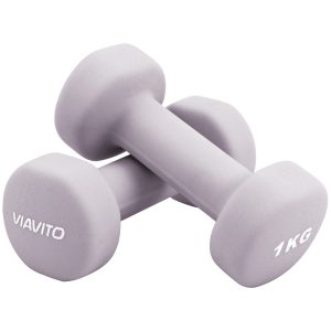 Viavito Neoprene Dumbbells - Pair - 2 x 1kg