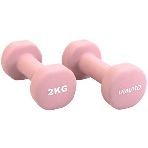Viavito Neoprene Dumbbells - Pair - 2 x 2kg