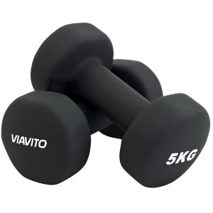 Viavito Neoprene Dumbbells - Pair - 2 x 5kg