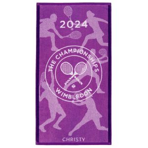 Wimbledon Championships 2024 XL Towel - Hyacinth