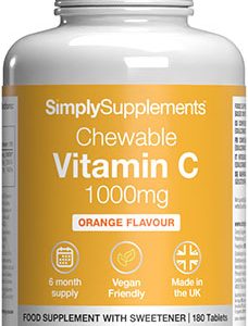 Chewable Vit C 1000mg Orange Flavour (180 Tablets)