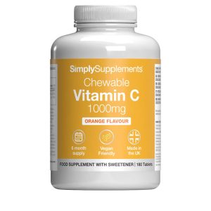 Chewable Vitamin C Tablets 1,000mg Orange Flavour