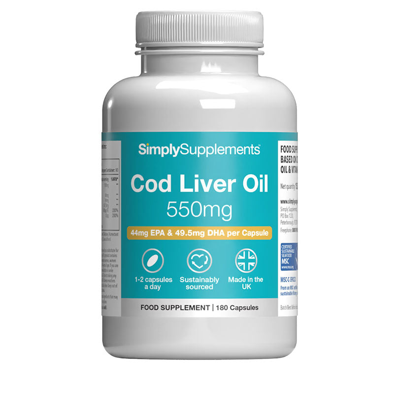 Cod Liver Oil Capsules 550mg