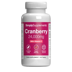 Cranberry Tablets 24,000mg with Vitamin C 160mg