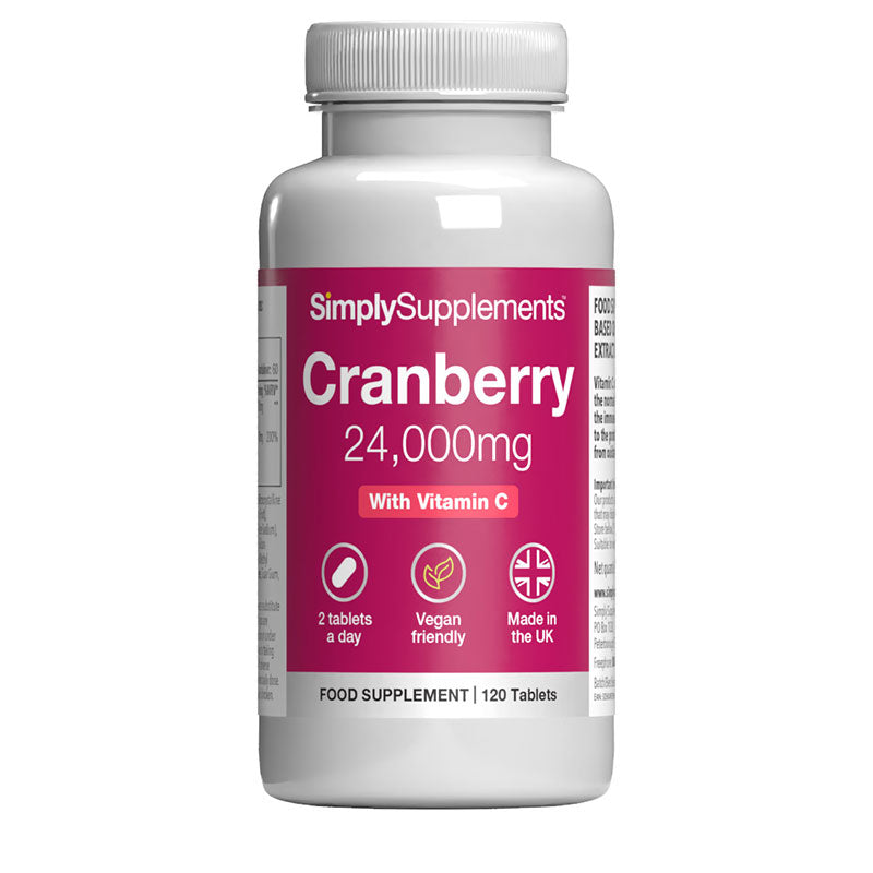 Cranberry Tablets 24,000mg with Vitamin C 160mg