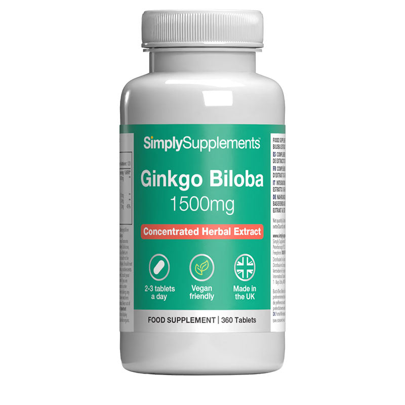Ginkgo Biloba Tablets 1,500mg