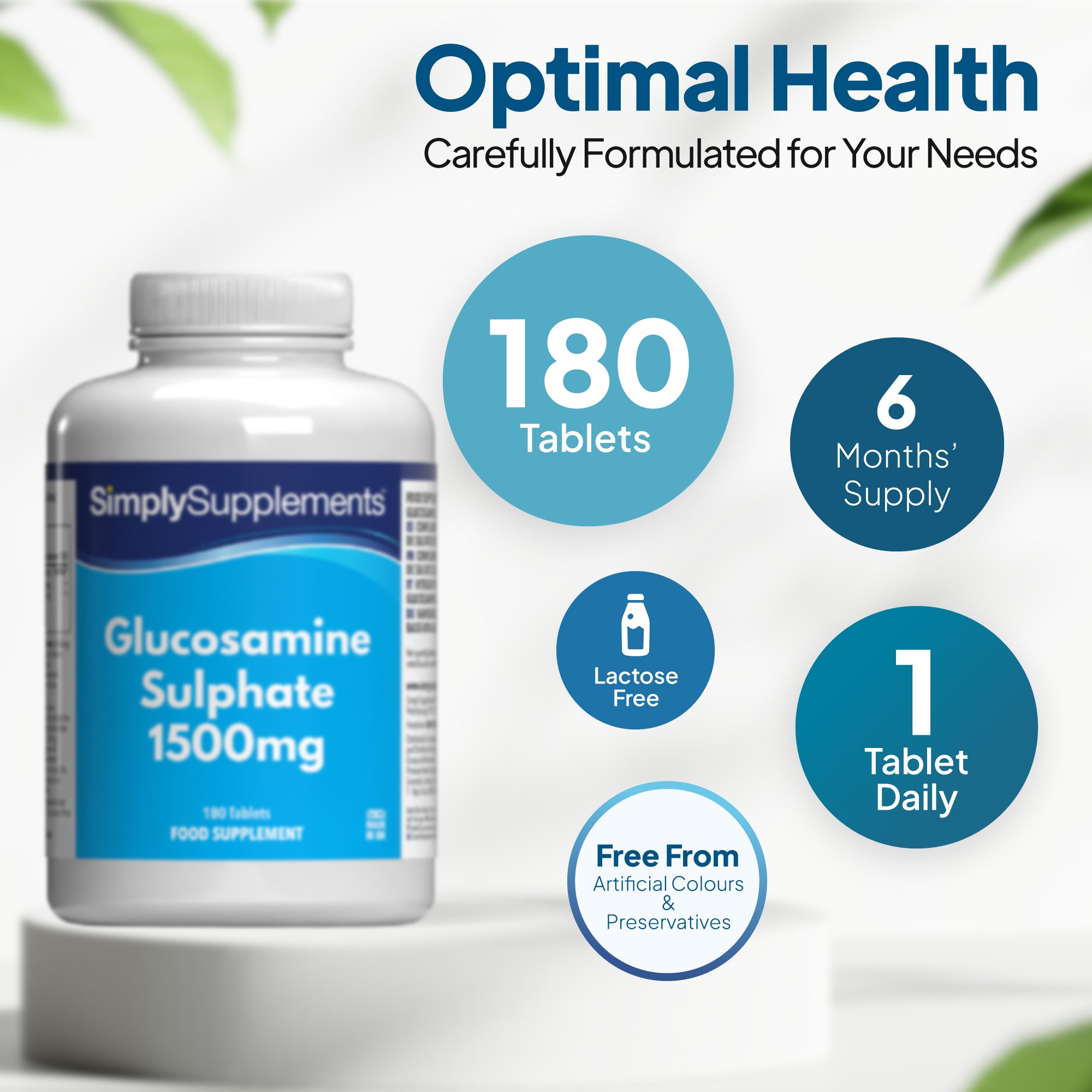 Glucosamine Sulphate 1,500mg Tablets