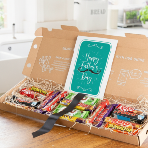 Letterbox Chocolate Bars Hamper & Fathers Day card