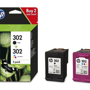 Original HP 302 Ink Cartridge Multipack (B/C/M/Y)