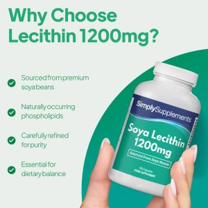 Soya Lecithin Capsules 1,200mg