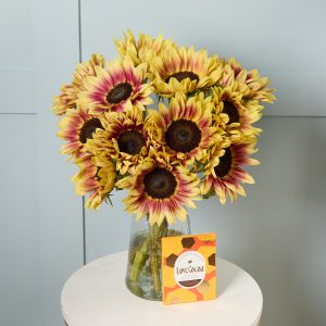 British 'Marley' Sunflowers and Chocolates