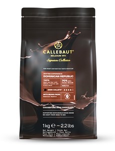 Callebaut Origin, Dominican Republic, 70% dark chocolate chips 1kg