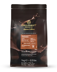 Callebaut Origin, Tanzania, 75% dark chocolate chips 1kg