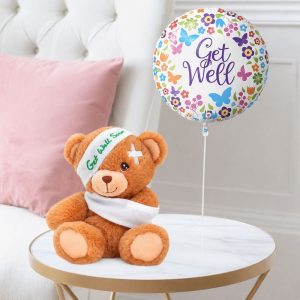 Keels Get Well soon Bear (15cm) & Get Well Balloon