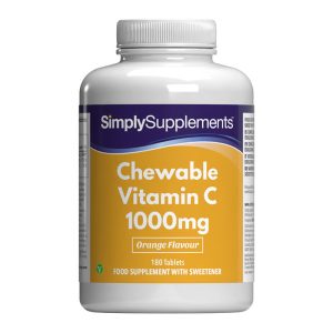 Chewable Vitamin C Tablets 1,000mg Orange Flavour