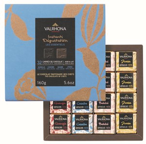 Valrhona, Les Essentiels, Assorted Chocolate Tasting Squares 160g - Best Before: 30th September 2026
